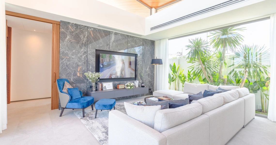 Villa on Phuket Zenithy Luxe living area
