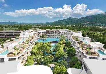 Garrya Residences Phuket beachfront resort - interior courtyard