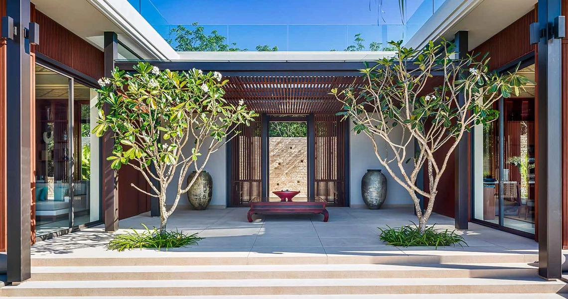 Layan Residences by Anantara luxury villa entrance