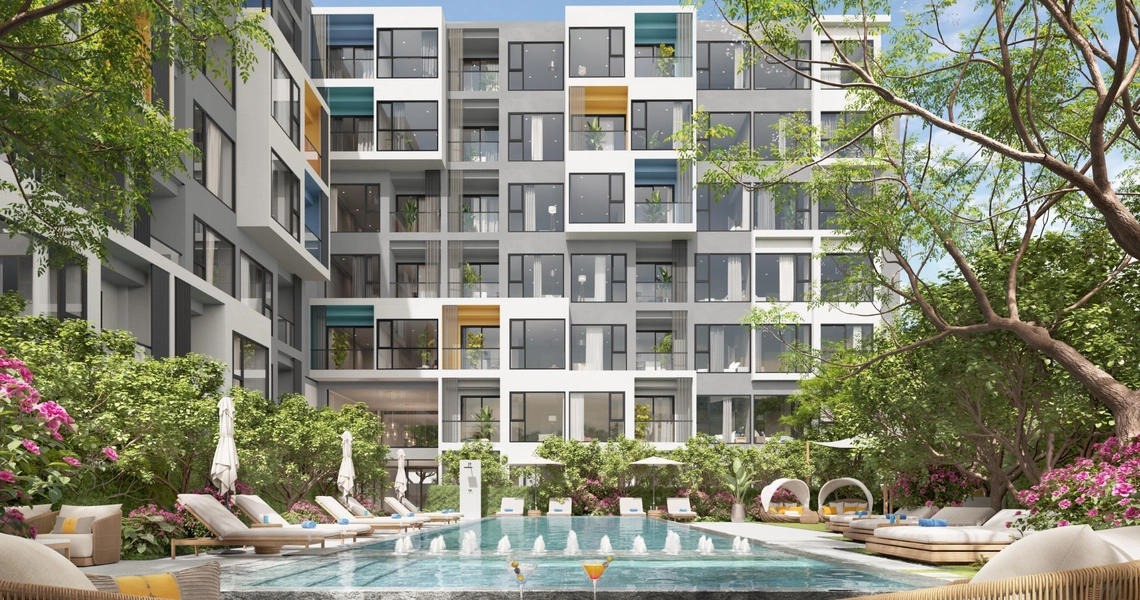 Laguna Lakeside premium Phuket condo - sundeck and pool