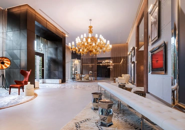 Khun by Yoo luxury condo in Bangkok lobby