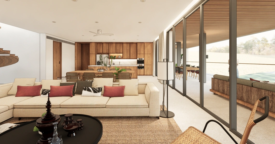 Kiara Reserve Residences - Penthouse Bedroom - Living room 2