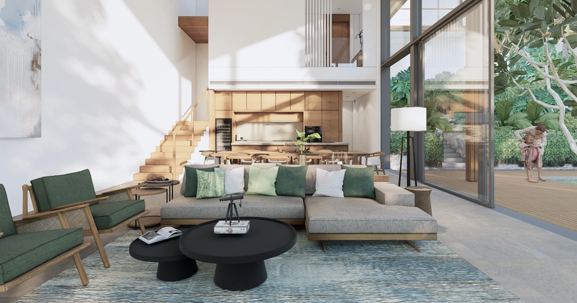 Kiara Reserve Residences - Villa 4 Bedrooms - Living area 1