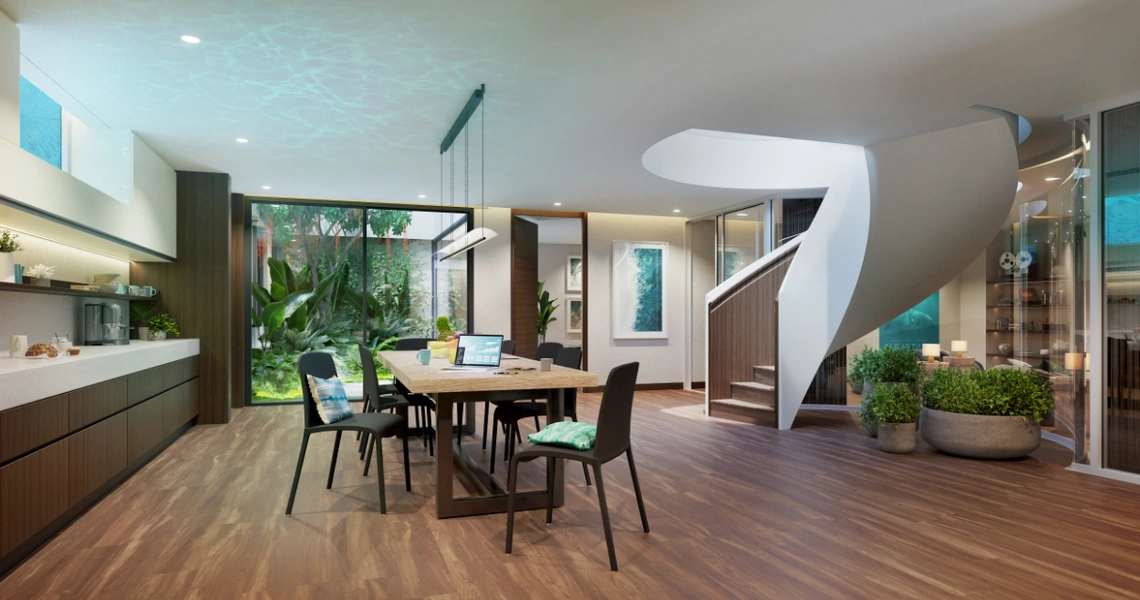 Banyan Tree Grand Residences - Oceanfront Villas - work space