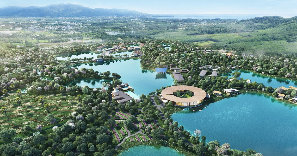 Tri Vananda  luxury villas land scape