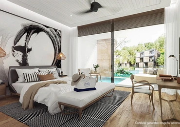 Condominium on Phuket MGallery Residences MontAzure Lakeside bedroom