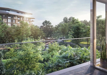 Mulberry Grove at The Forestias Luxury Bangkok Condo courtyard