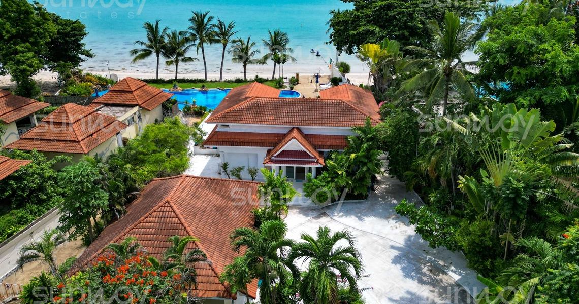 Tongson Beachfront Villa – bird eye view