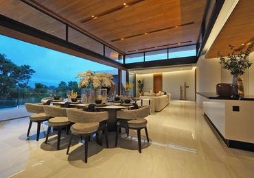 Botanica Sky Valley - living Area Night Time