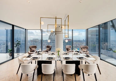 Tait Sathorn  12 Luxury Bangkok Condominium Private Dining Room