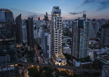 Hyde Heritage Thonglor Bangkok luxury condo - aerial view