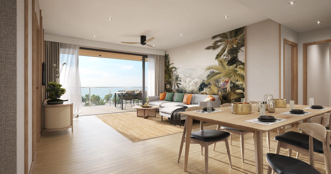 Laguna Seaside - Living Area 3 Bedrooms