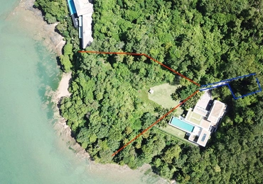 Tamarind Bay oceanfront land -  above view