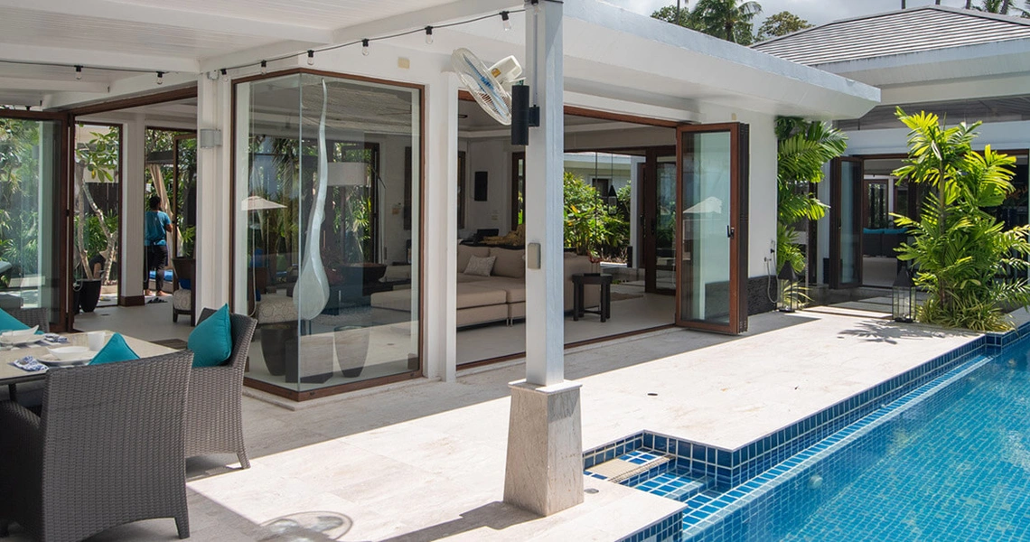 Samui Beachfront Villa Chi - villa wide shot