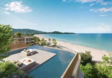 Banyan Tree Beach Residences Oceanus - View from swimming pool
