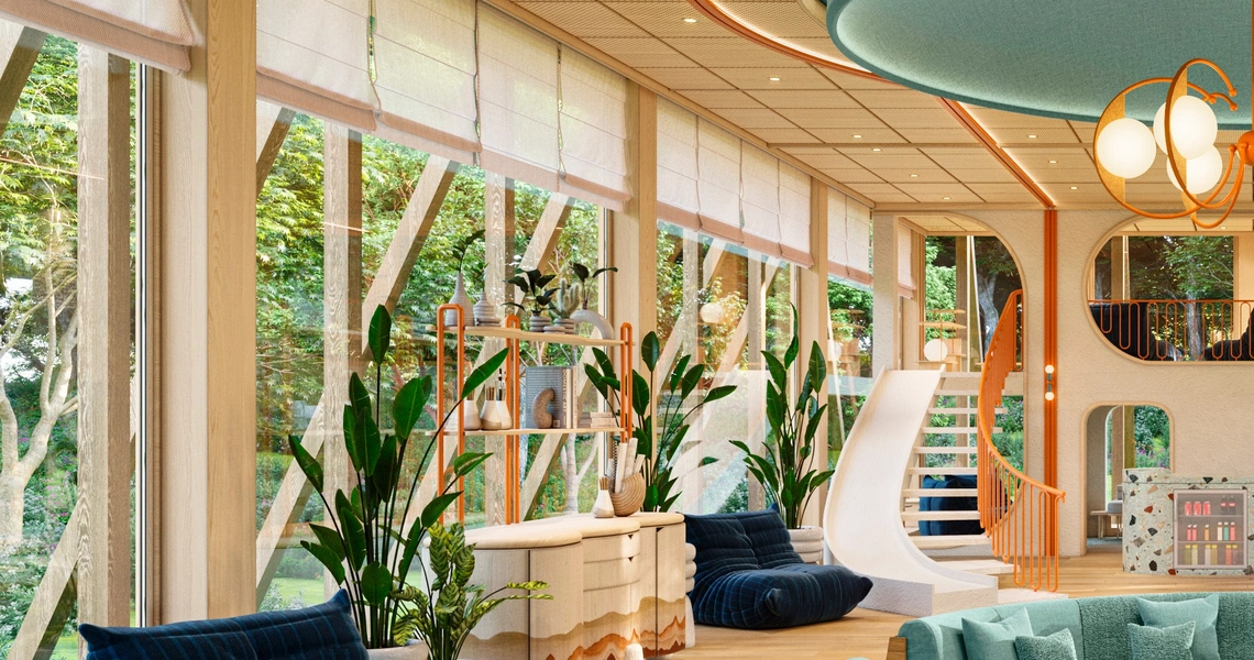 Tri Vananda  luxury villas lobby