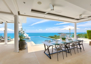 Luxury villas on Samui Villa Turquoise dining area