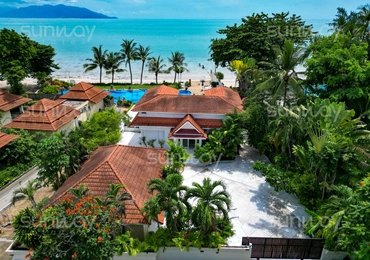 Tongson Beachfront Villa – bird eye view