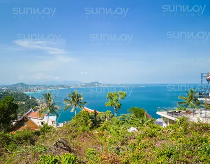 Land Seaview Chaweng Noi  -  View from the plot 1