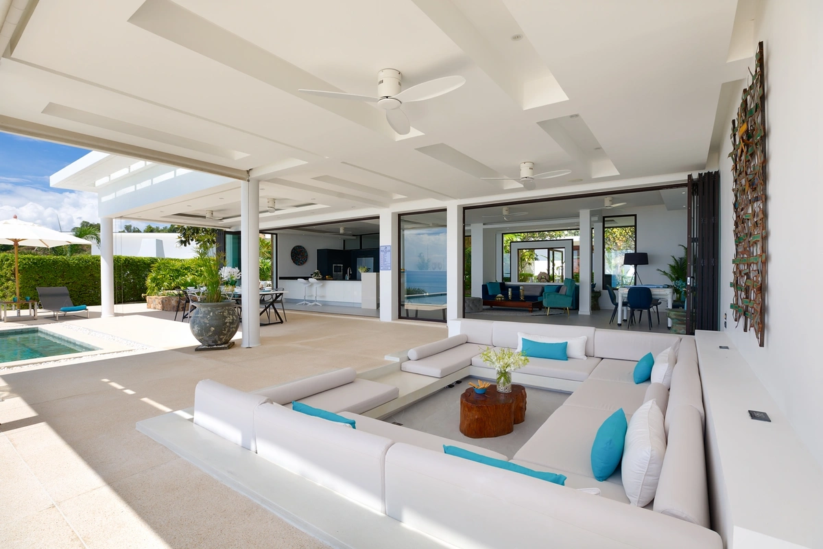 Luxury villas on Samui Villa Turquoise living area