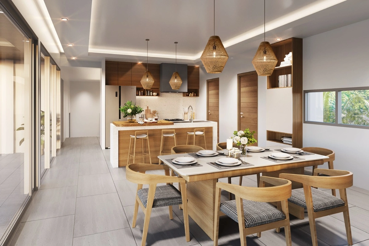 Horizon 32 dining room and kitchen
