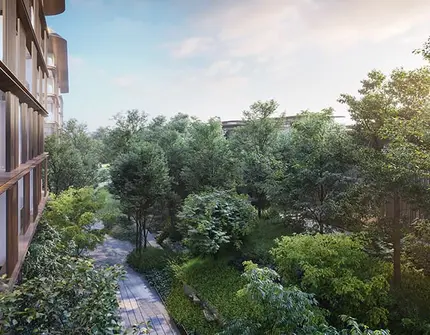 Mulberry Grove at The Forestias Luxury Bangkok Condo forest view
