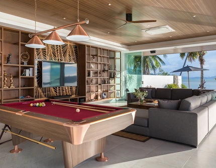 Ultra-Luxury 7 Bedroom Beachfront Villa Samui - Living area