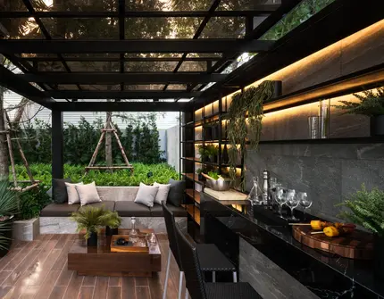 Malton Ari Bangkok Luxury Houses Tropical Loft sala