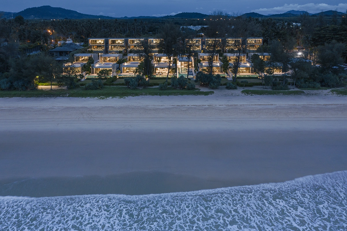 Veyla Natai beachfront villas view from the sea