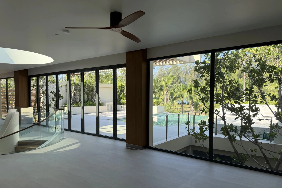 Banyan Tree Beachside Aegir interior with pool view