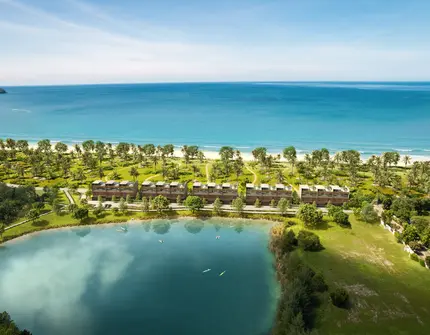 Beach Terraces - Aerial lake
