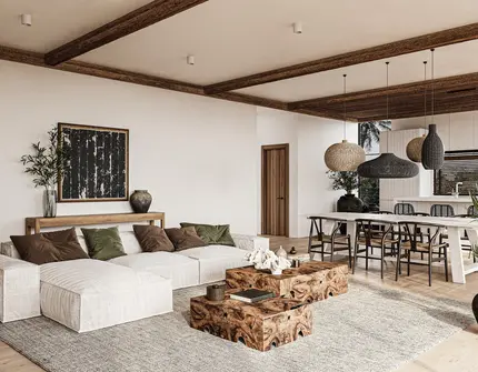 Chandra Samui designer villas - living room
