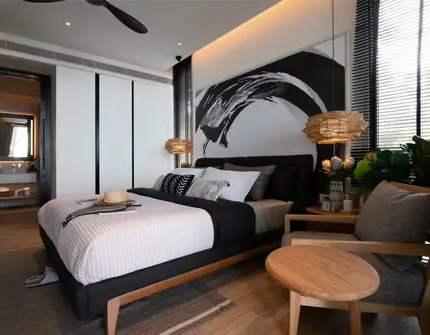 Condominium on Phuket MGallery Residences MontAzure Lakeside bedroom