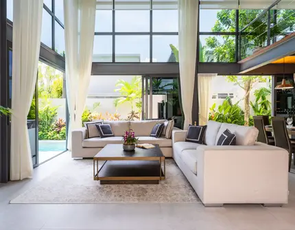 Riverhouse Phuket villas greenery - Living area