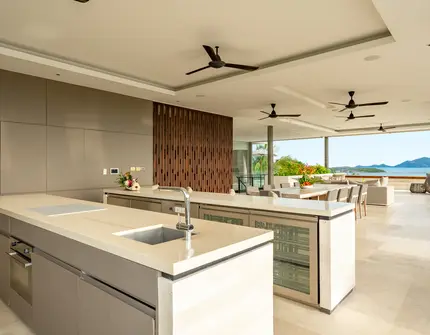 Luxury villas on Samui 6 Bedroom Pool Villa in Samujana kitchen area