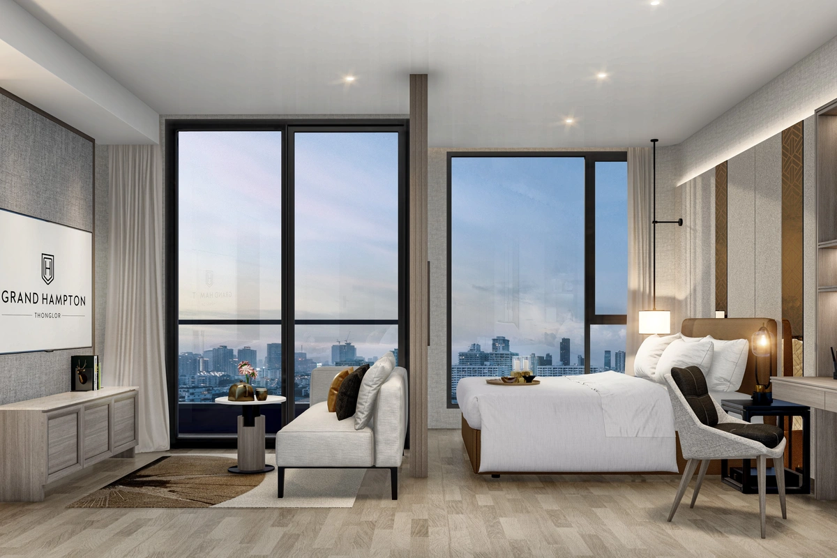 Grand Hampton Origin bedroom with View