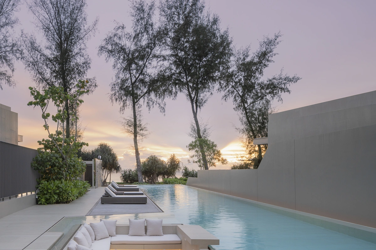 Veyla Natai beachfront villas common pool