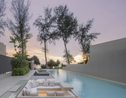 Veyla Natai beachfront villas common pool