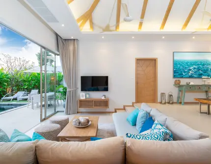 Trichada Essence - living room and deck access