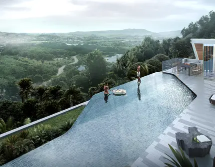 AYANA Soluna Villas infinity pool with view