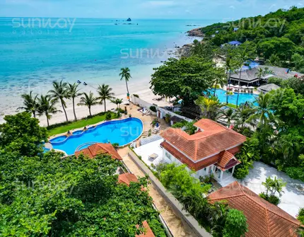Tongson Beachfront Villa – bird eye view