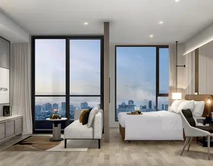 Grand Hampton Origin bedroom with View