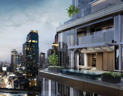 Power Tower Bangkok - exterior balcony