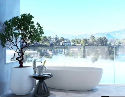 The AQUA Luxury Waterfront Residence - Bath tub