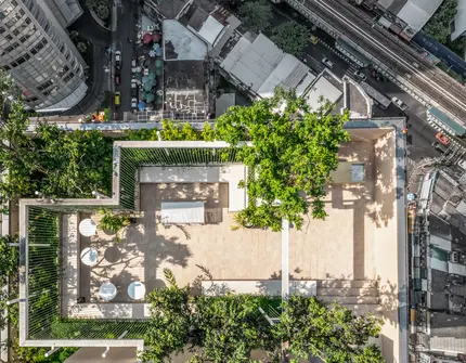 The Strand Thonglor Condo in Bangkok Rooftop Aerial