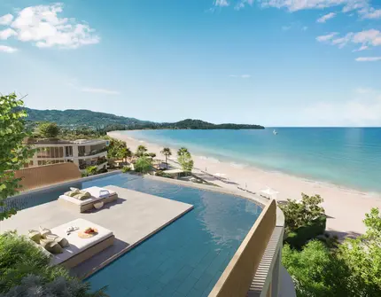 Banyan Tree Beach Residences Oceanus - View from swimming pool