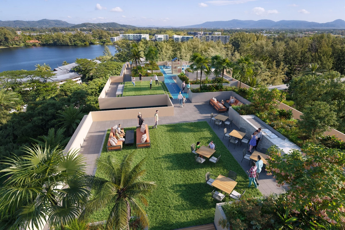 Condominium on Phuket Laguna Beachside rooftop