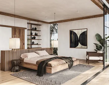 Chandra Samui designer villas - bedroom