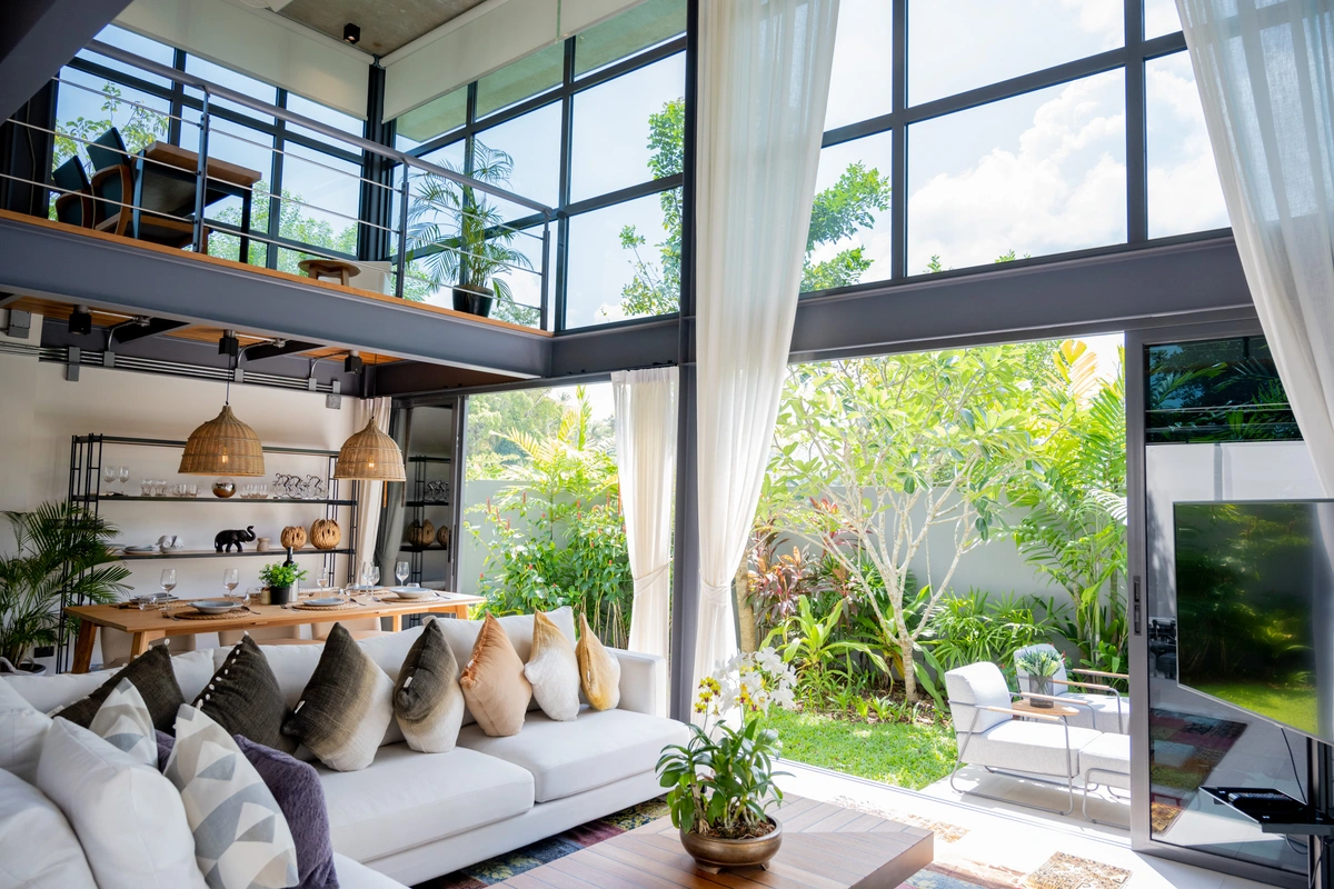 Riverhouse Phuket 3 bedroom villa living room