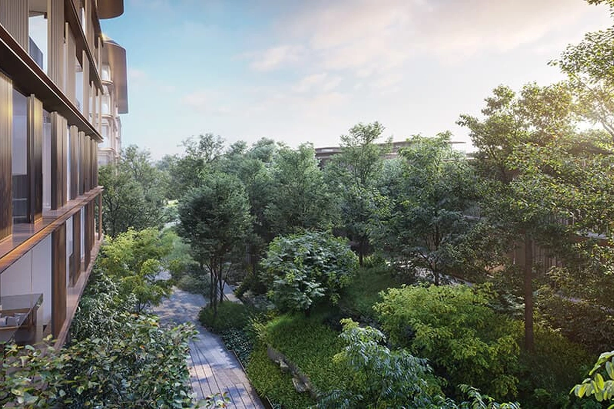Mulberry Grove at The Forestias Luxury Bangkok Condo forest view
